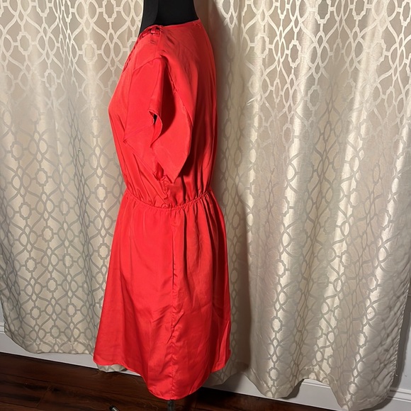 Massimo coral color dress size M with pockets - Picture 2 of 8